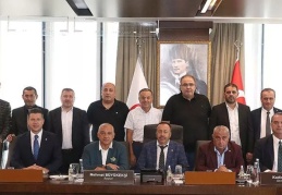 TFF 2 ve 3. Lig kulüp başkanları Mehmet Büyükekşi'yi ziyaret etti