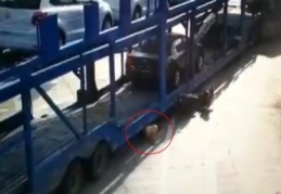 TIR’ın altından sapasağlam çıktı