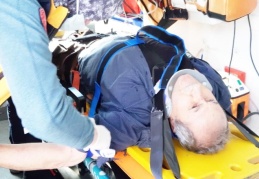 Tırın çarptığı yaya yaralandı