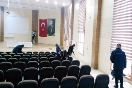 Toplu kullanım alanları dezenfekte ediliyor