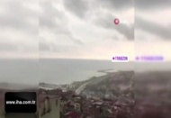 Trabzon'da yıldırım böyle düştü
