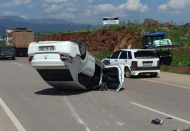 Trafik kazalarında 6 kişi yaralandı
