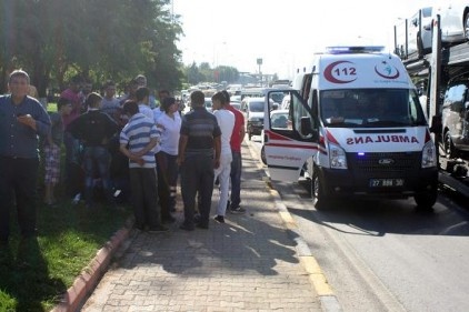 Trafik kazasında 2 kişi hafif yaralandı