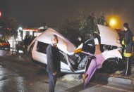 Trafik kazasında 1 kişi hayatını kaybetti, 1 kişi yaralandı.