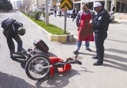 Trafik kazasında 2 kişi yaralandı