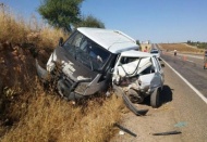Trafik kazasında 9 kişi yaralandı