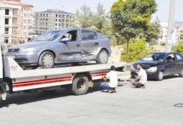 Trafik kazasında 1 kişi yaralandı