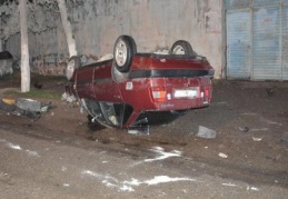 Trafik kazasında, 1 kişi yaralandı