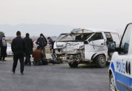Trafik kazasında 2 kişi yaralandı