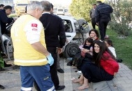 Trafik kazasında 1’i polis memuru toplam 7 kişi yaralandı