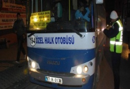 Trafik polisleri halk otobüslerine göz açtırmıyor 