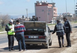 Trafik uygulaması yapıldı