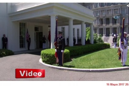 Trump, Erdoğan&#039;ı Beyaz Saray&#8217;da işte böyle karşıladı