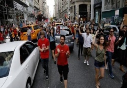 Trump, New York'a gelmeden protesto gösterileri başladı