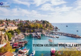 Turizm geliri, 2017 yılının aynı aylarına göre yüzde 31,3 arttı