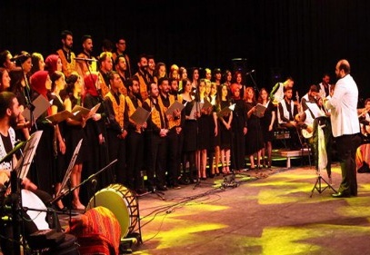 Türk Halk Müziği Konseri’nde 22 farklı bölümden 70 öğrenci görev aldı