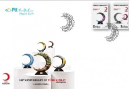 “Türk Kızılay 150 Yaşında” anma pulu tedavüle sunuldu