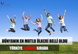 Türkiye de “mutsuzlar” ülkesi