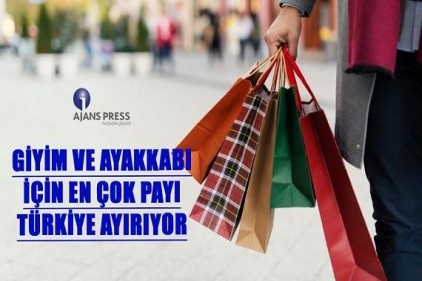 Türkiye ev bütçesi içinde giyim ve ayakkabıya yüzde 7,2 pay aırıyor