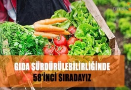 Türkiye, gıda sürdürülebilir endeksinde 58'inci sırada