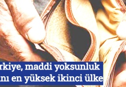 Türkiye, maddi yoksunluk oranı en yüksek ikinci ülke