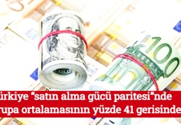 Türkiye “satın alma gücü paritesi”nde, Avrupa ortalamasının yüzde 41 gerisinde