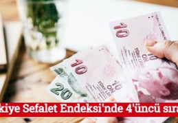 Türkiye Sefalet Endeksi'nde 4'üncü sırada