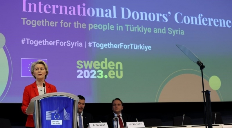 Türkiye ve Suriye’deki insanlara yardım için 7 milyar Avro yardım taahhüdünde bulunuldu