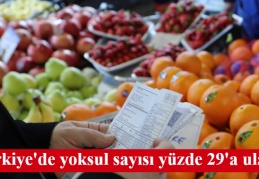 Türkiye'de yoksul sayısı yüzde 29'a ulaştı