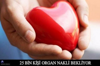 Türkiye&#8217;de 24 bin 876 kişi organ nakli bekliyor