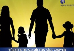 Türkiye’de 22 milyon 206 bin 776 aile var