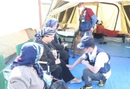 Türkiye’de kurulan en büyük sahra hastanesi