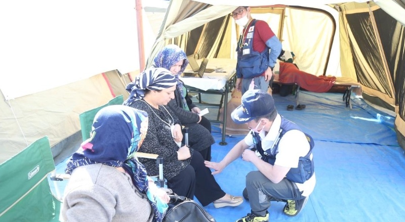 Türkiye’de kurulan en büyük sahra hastanesi