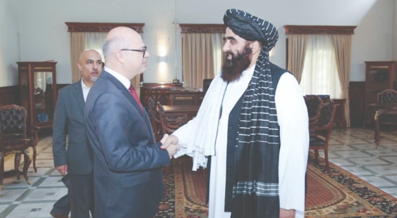 Türkiye'nin Kabil Büyükelçisi, Taliban hükûmetinin Dışişleri Bakanı Vekili'yle görüştü