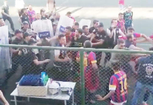 Turnuva finalinde yaşanan olaylar kameraya yansıdı