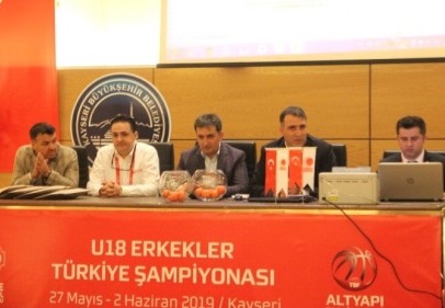 U-18 Erkekler Türkiye Basketbol Şampiyonası'nda kuralar çekildi