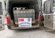 Üç bin litre gümrük kaçağı akaryakıt ele geçirildi