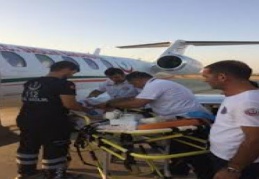 Uçak ambulans Sevgi’nin minik kalbi için havalandı