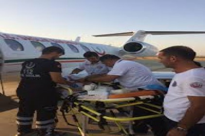 Uçak ambulans Sevgi&#8217;nin minik kalbi için havalandı