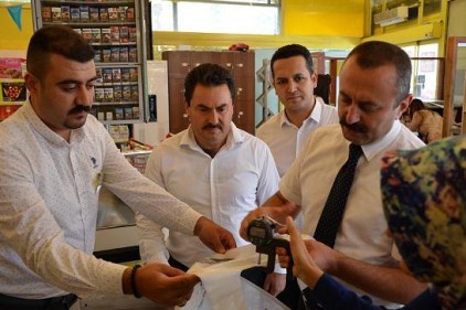 Ücretli poşet denetimi yapıldı