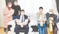 Üçüzlere puset ve eğitim kitapçığı hediye edildi