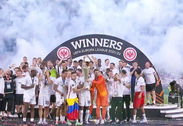 UEFA Avrupa Ligi'nde şampiyon Eintracht Frankfurt