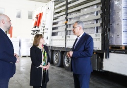 Ukrayna’ya 23 tonluk kuru gıda yardımı gönderildi