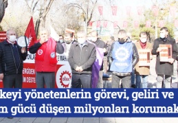 Ülkeyi yönetenlerin görevi, geliri ve alım gücü düşen milyonları korumak