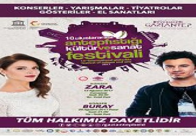 Uluslararası Antepfıstığı Kültür ve Sanat Festivali” başlıyor