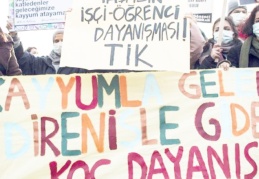 Üniversite öğrencileri kayyım rektörlere karşı buluştu