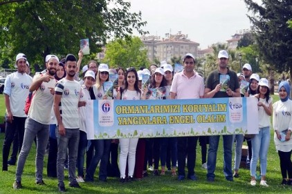 Üniversite öğrencilerinden, orman yangınları için duyarlılık çağrısı