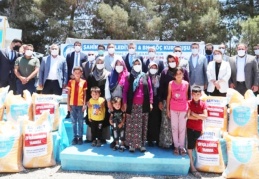 Üreticiye, küçükbaş hayvan ve yem desteği