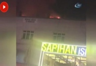 Üst katta yangın, alt katta yemek daveti