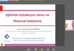 Uzaktan eğitimde, materyal türlerini değiştirdik
